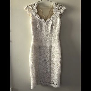 Tadashi Shoji ivory cocktail dress